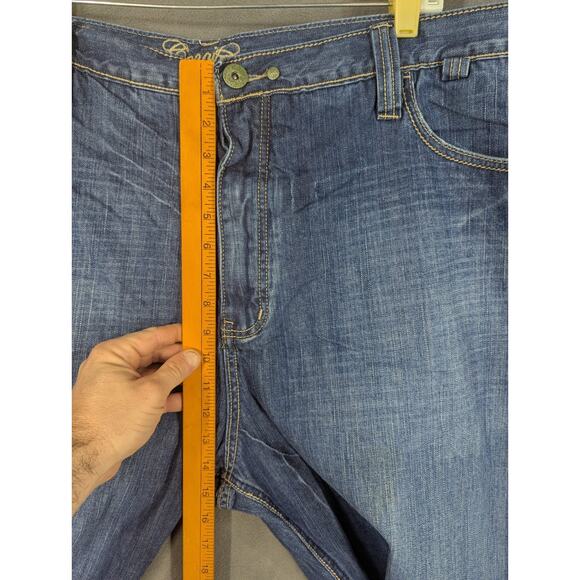 COOGI Mens Jeans Embroidered Leather Pocket Relaxed Size 46×36 Actually 44x35 - Picture 9 of 16